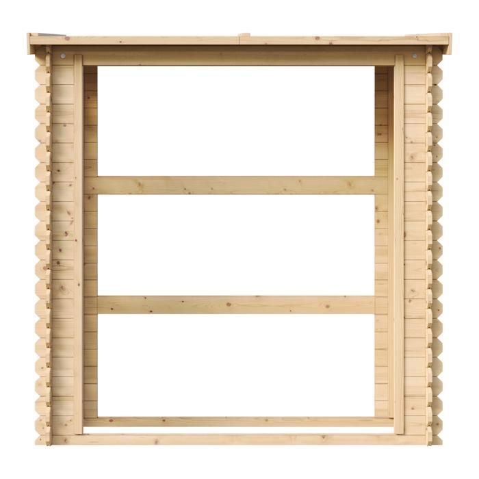 Leñero - 86 x 184 x 200 cm / 0,9 m² - Almacenamiento de leña y leñero para exteriores - TIMBELA M201