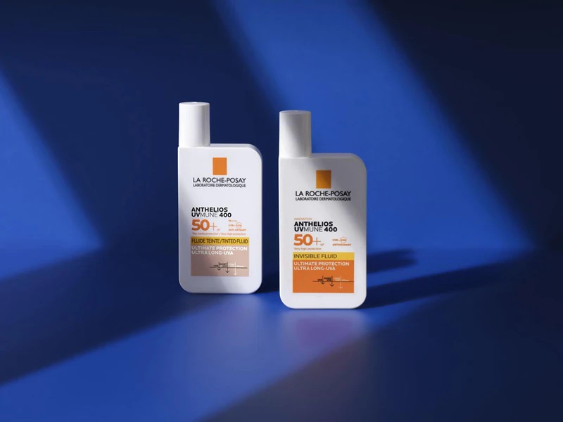 „La Roche-Posay Anthelios UVMUNE 400“ apsauginis tonuotas veido fluidas su SPF 50+