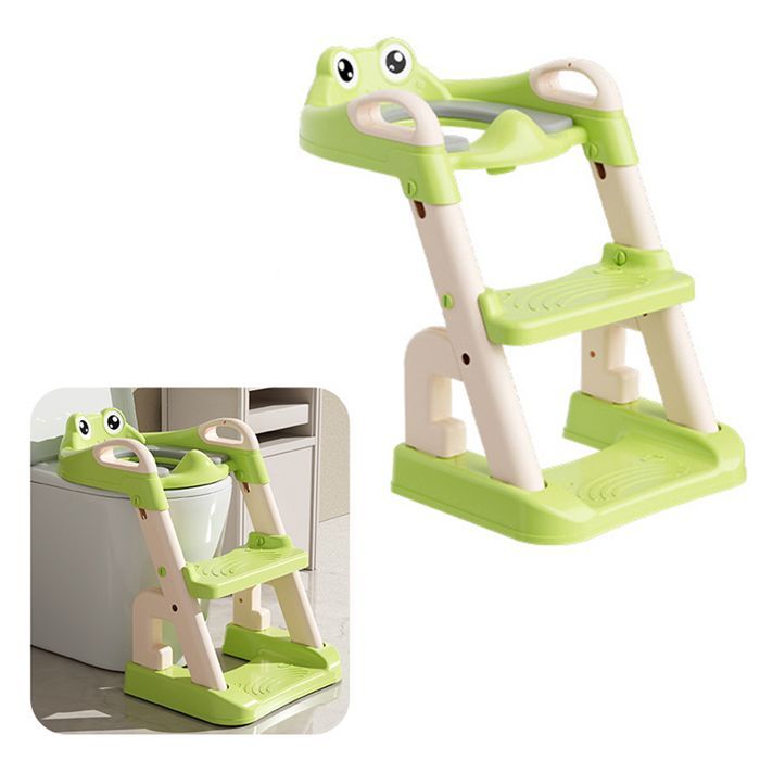 Réducteur de WC Enfant Bébé Siège Toilette Echelle Formation Pliable Siège toilette bébé à pliable compact matériau résistant