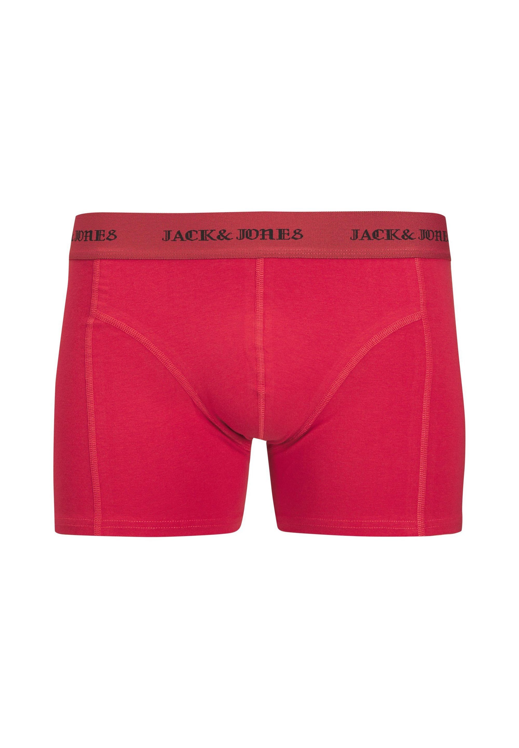 Jack & Jones JACMURPHY SKULL 10 PACK - Badebukser - titan pack black titan rococco red tibetan red black black black black