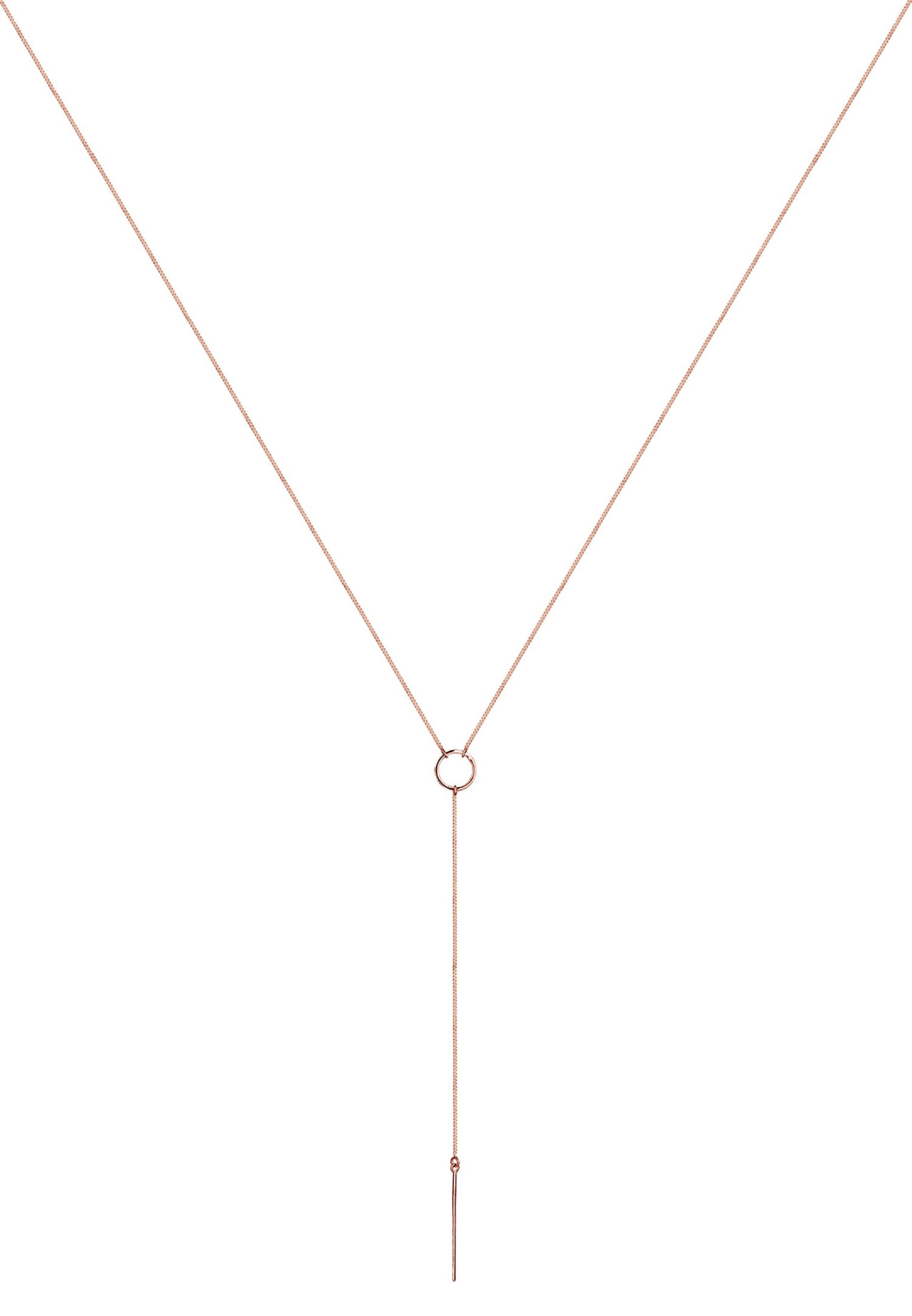 Elli Femmes Chaîne en Y Géo Minimaliste en Argent Sterling 925