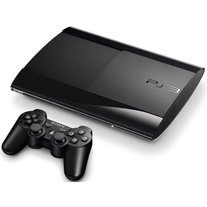 Spelconsole voor thuis - Sony - PS3 Ultra Slim 500GB - Zwart - Slank - 500GB opslagcapaciteit