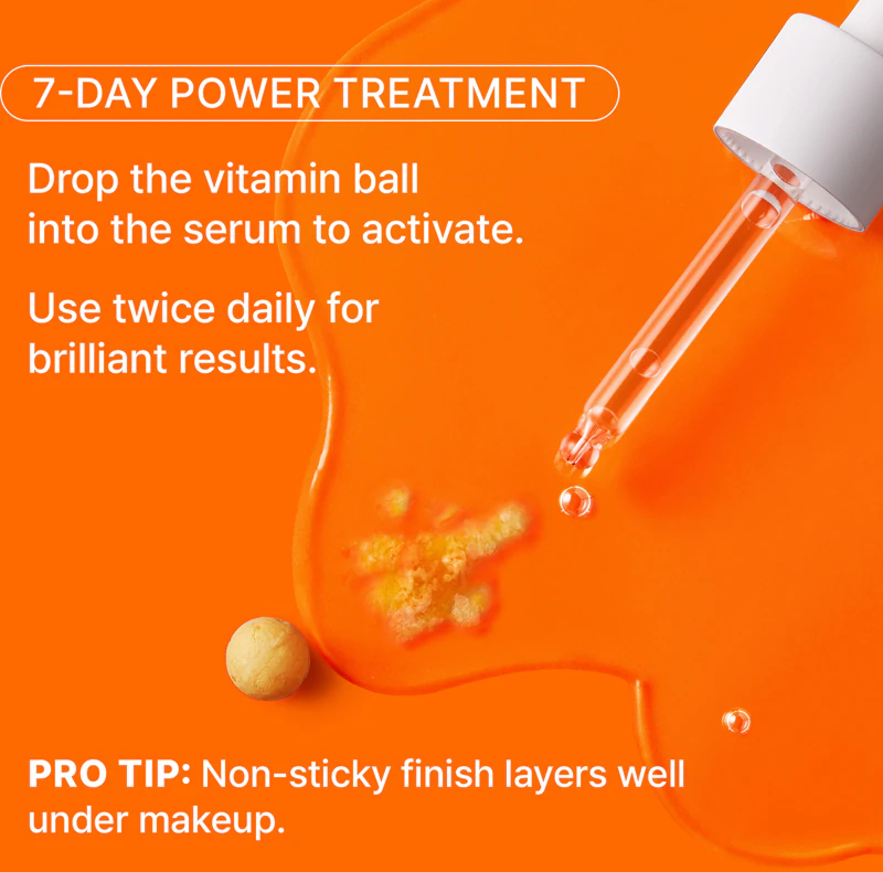 Dr. Jart+ Brightamin Sérum Clareador Ampola: sérum ativo clareador e suavizante com vitamina C.