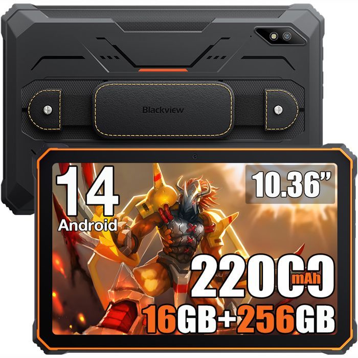 Blackview Active 8 pro Robust Touch Tablet 16GB + 256GB 10.36