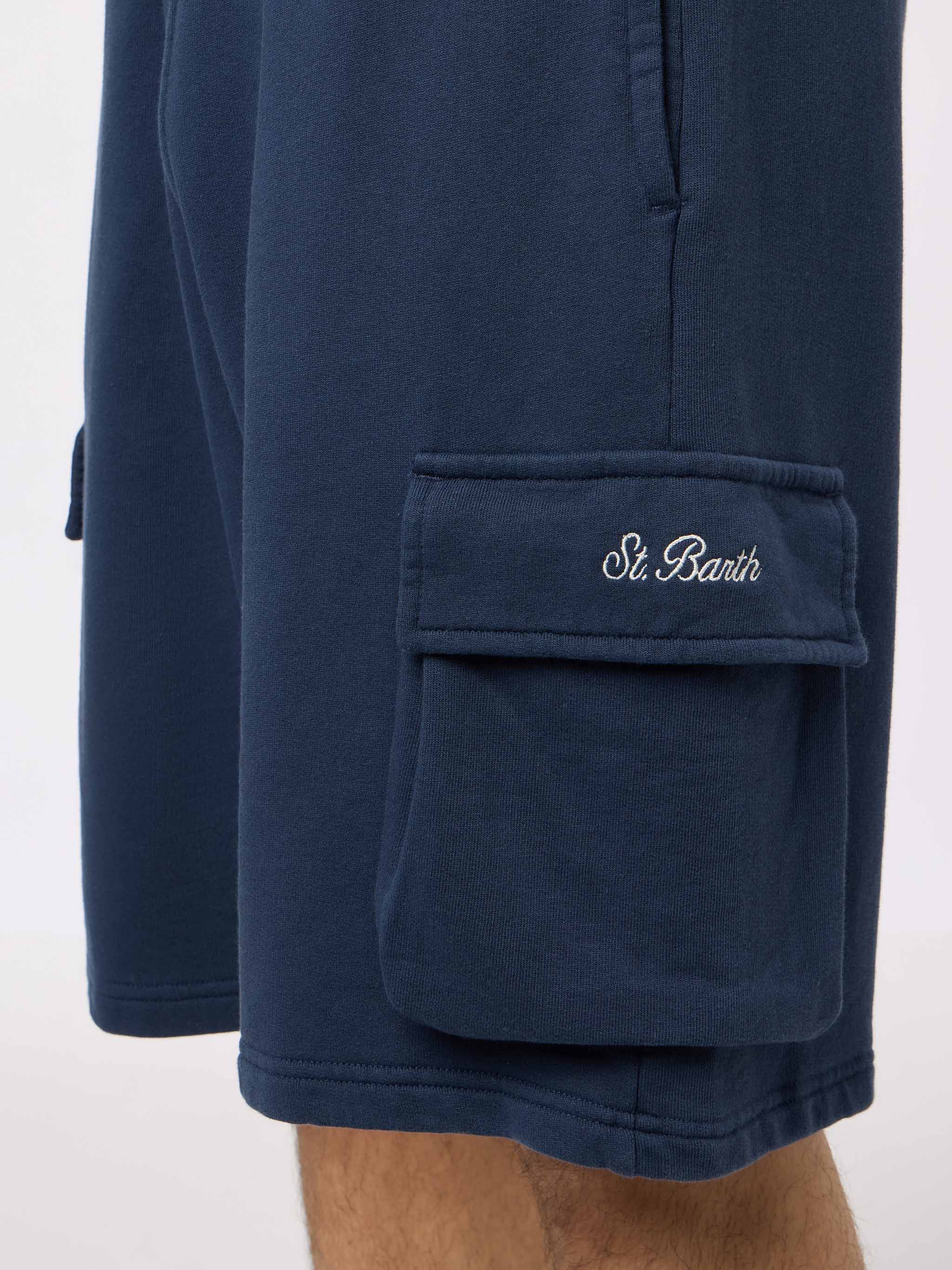 Cargy heren cargo shorts in marineblauw