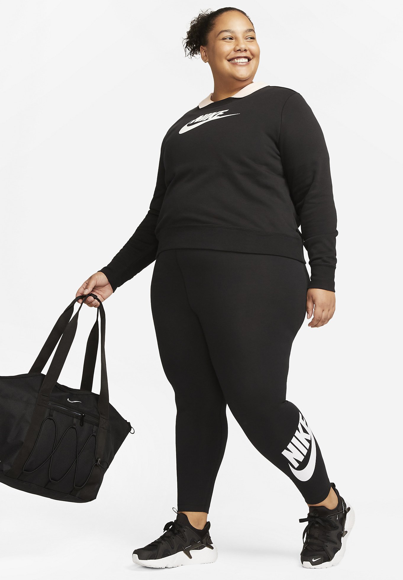 Nike Sportswear Leggings - Broek - zwart wit