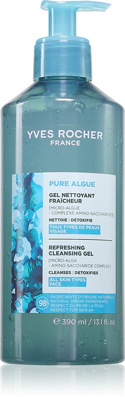 Yves Rocher Pure Algue atsvaidzinošais tīrīšanas gels