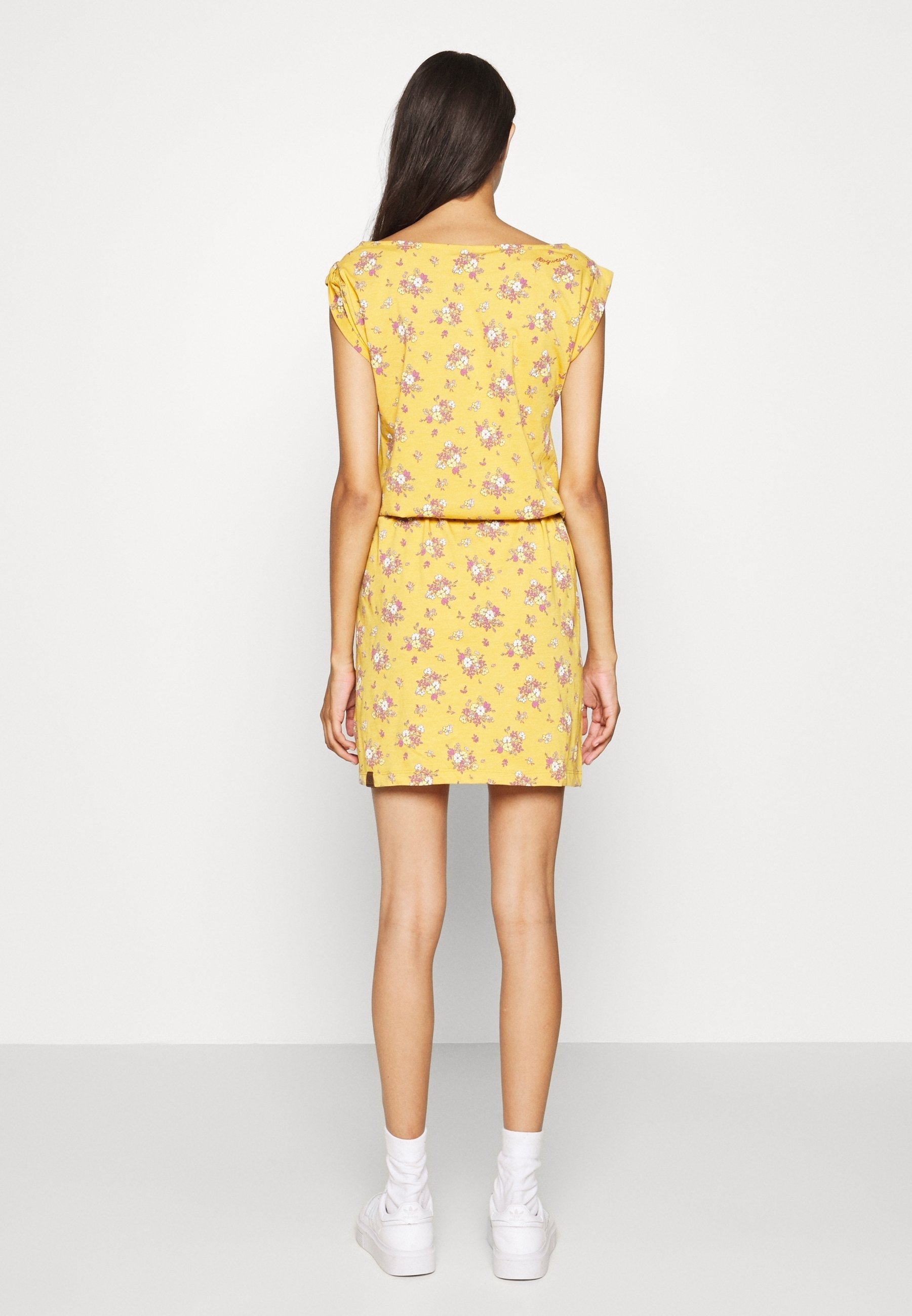 Vestido Ragwear Jersey - amarelo