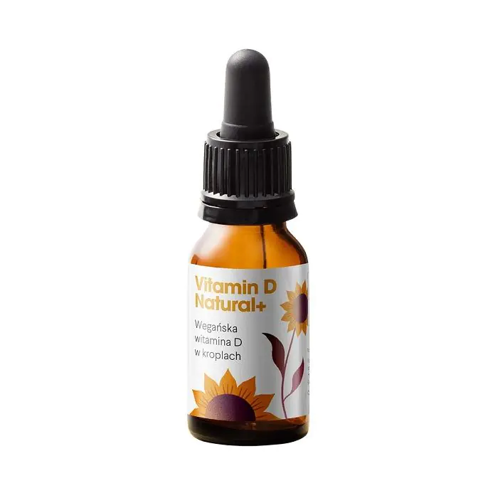 Health Labs Vitamin D Natural, Wegańska witamina D, Krople