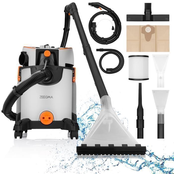 Aspirateur shampouineuse ZEEGMA Zonder Wash - 1400 W - Filtre à eau