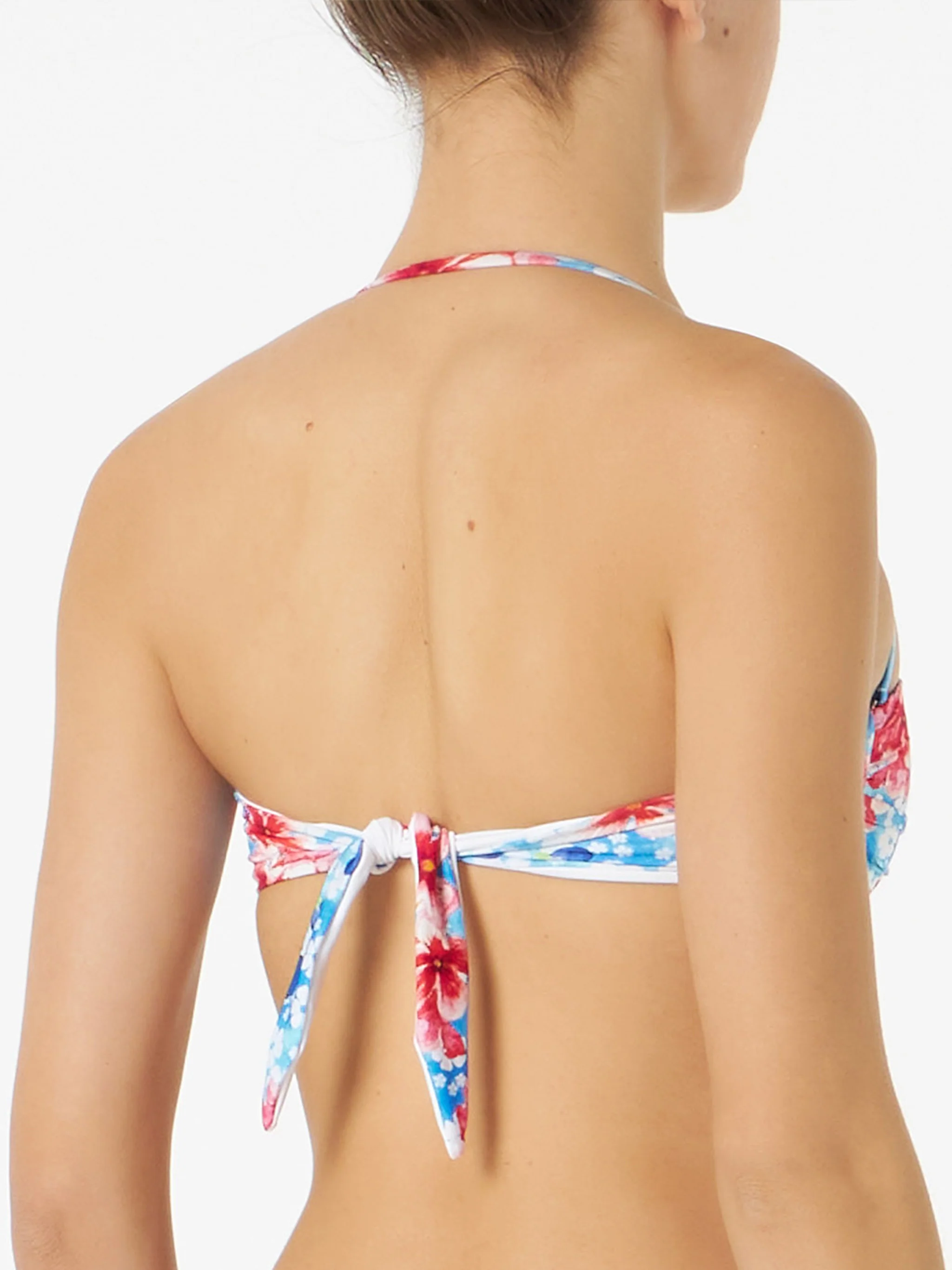 Top bandeau de mujer con estampado floral