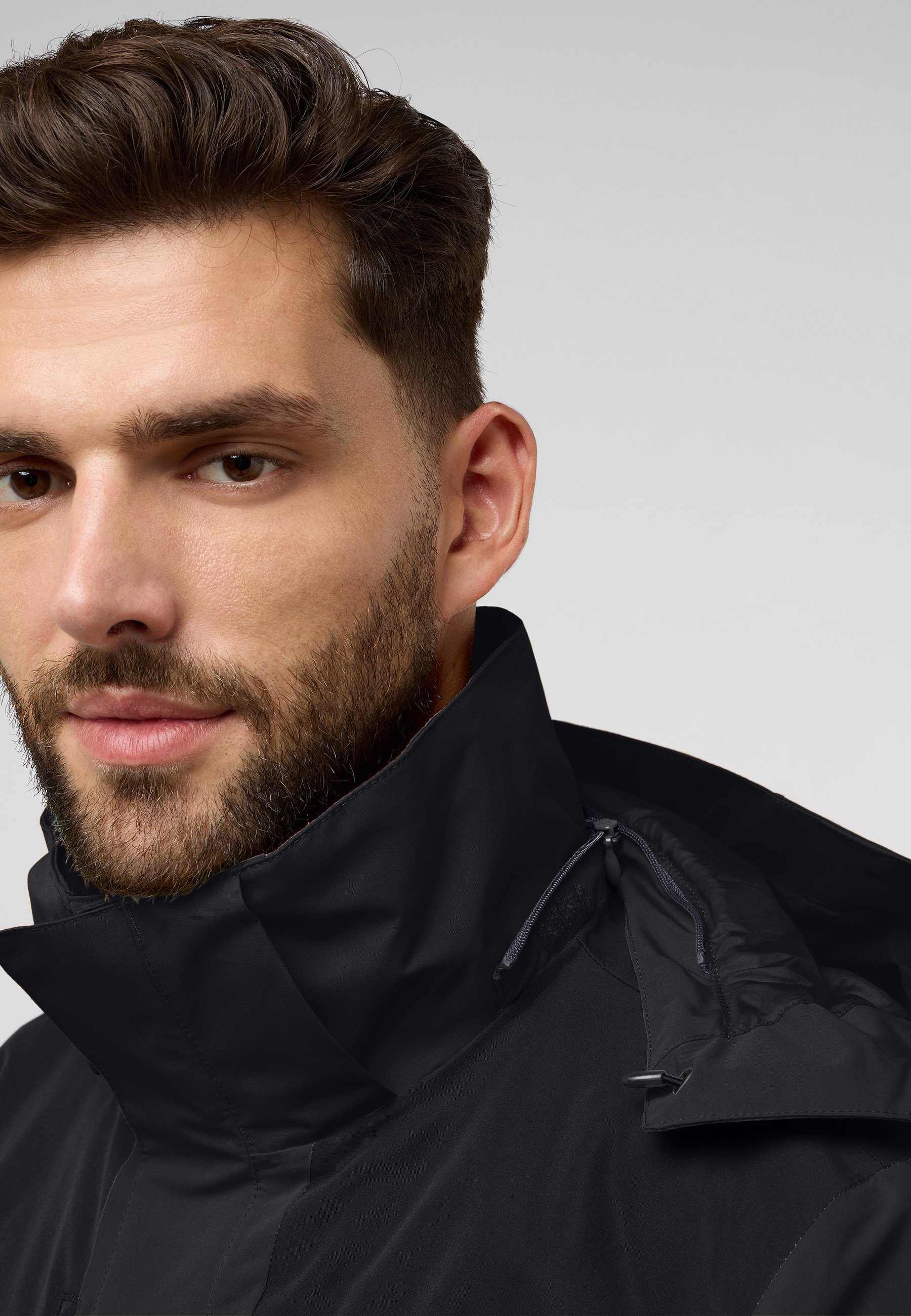 Giacca impermeabile Jack Wolfskin JASPER 3IN1 - nera