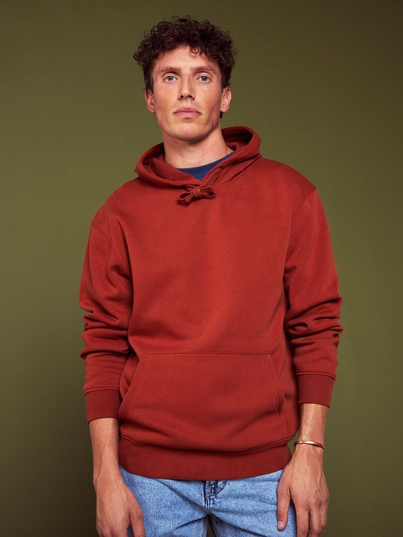 Fleece hoodie - Bruin