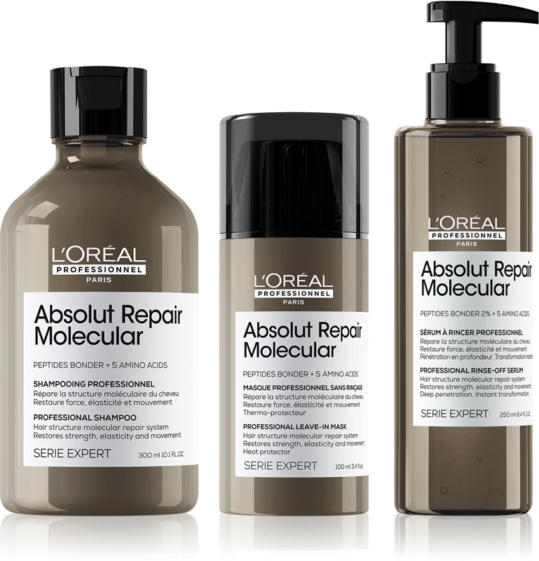 L'Oréal Professionnel Serie Expert Absolut Repair Molecular embalagem prática para cabelos danificados