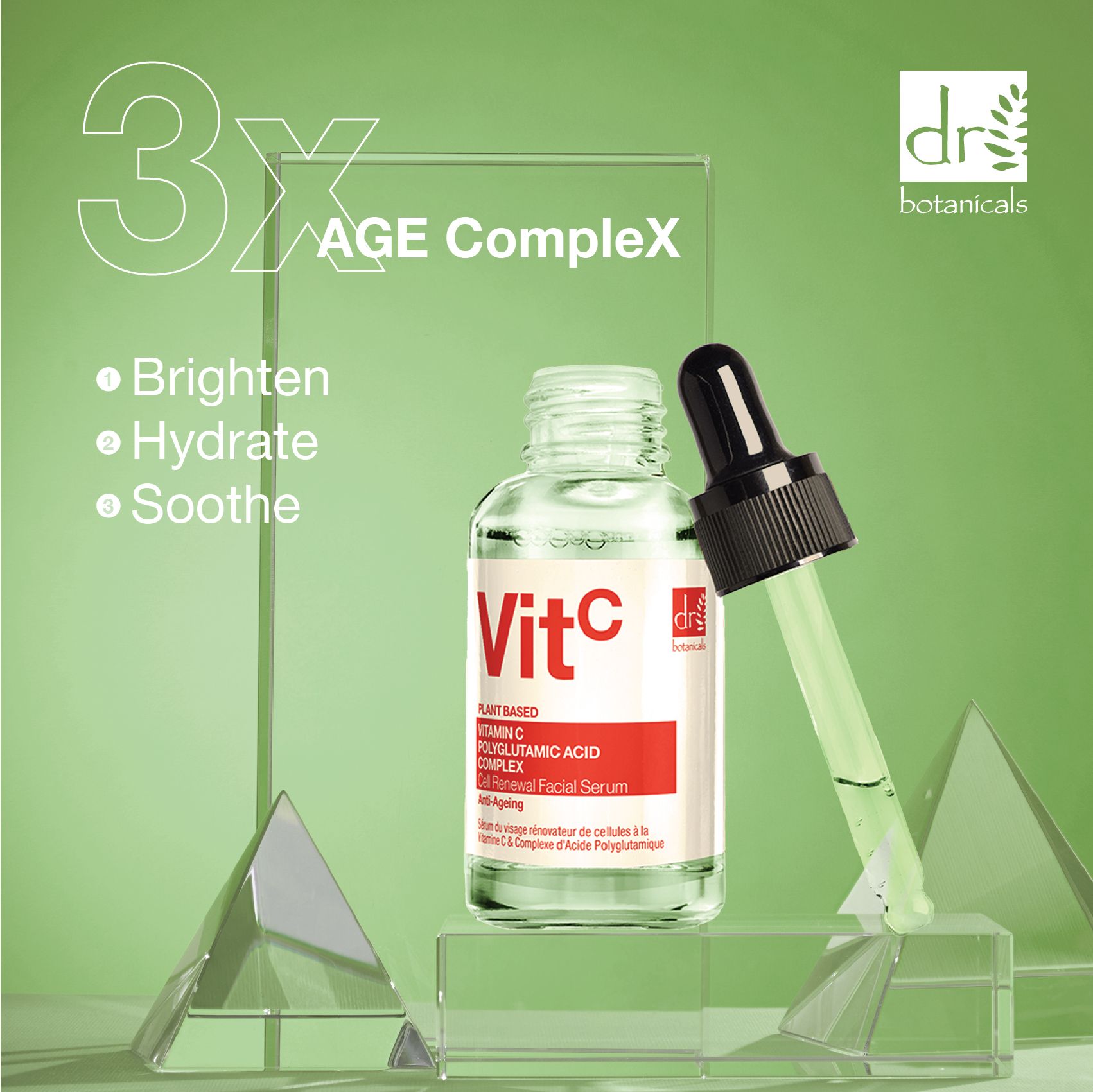 Posvetljevalni serum za obraz z vitaminom C in poliglutaminsko kislino Serumi
