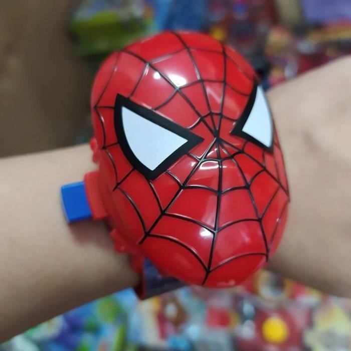 Spiderman Projector Watch with 24 Superhero Figures, Spiderman Electronic Watch for Boys, Spiderman Projection Toy