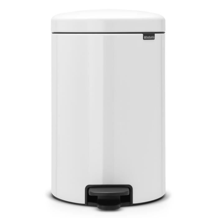 BRABANTIA Poubelle à pédale NewIcon - 20L - Blanc