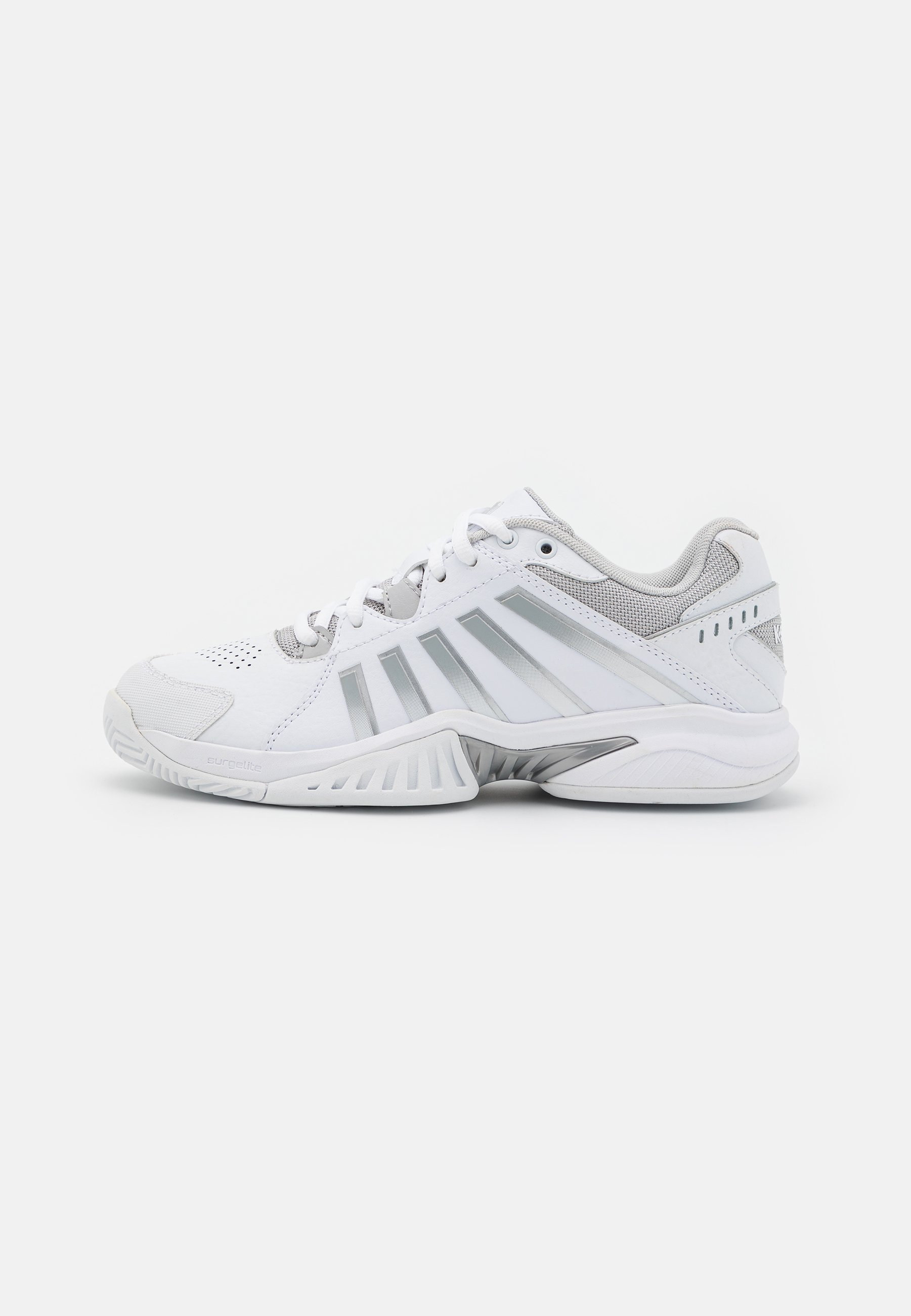 K-SWISS RECEIVER V - Chaussures de tennis multicourts - blanc/bleu vapeur/argent