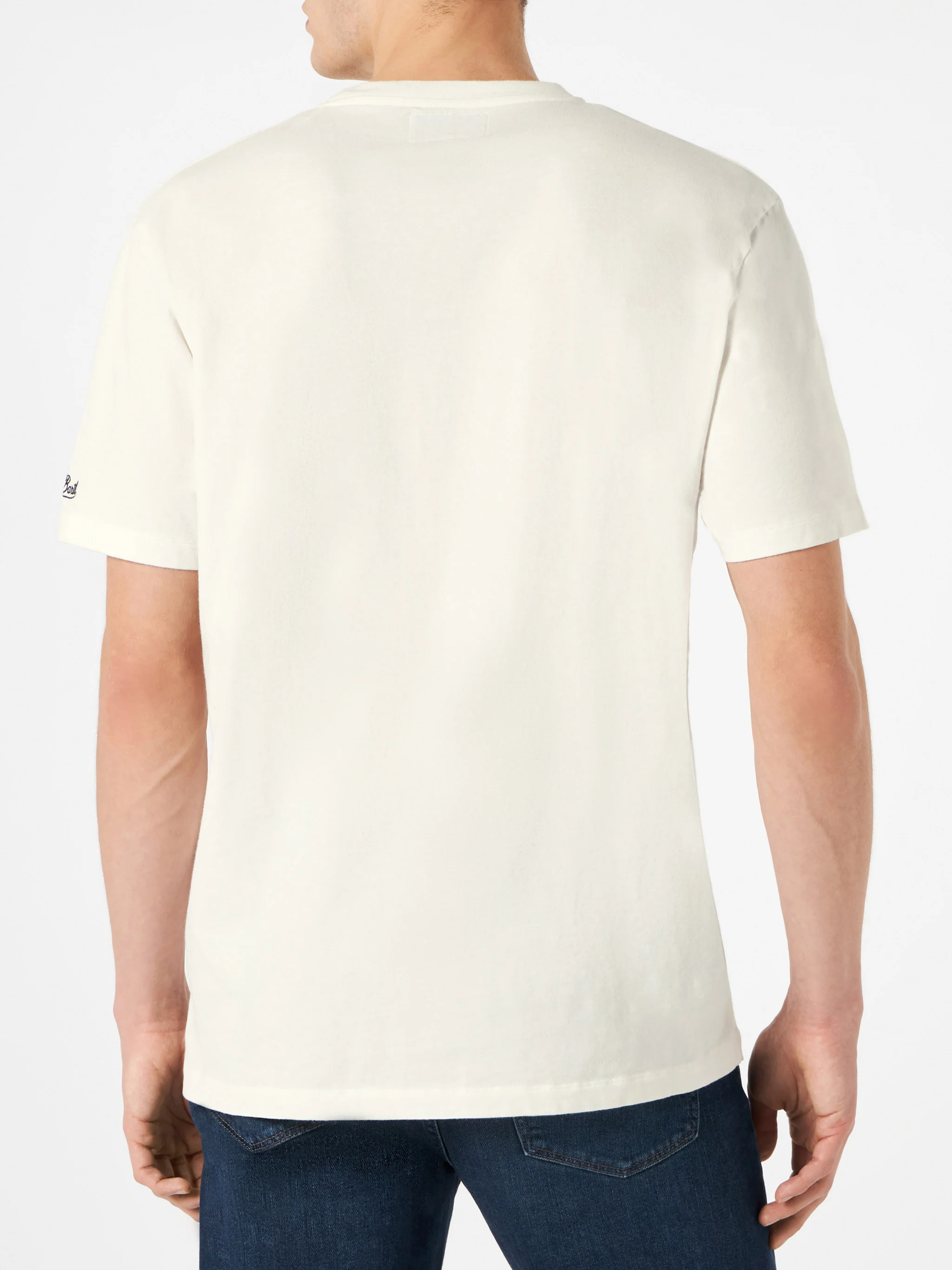 Herren-T-Shirt mit Cortina-Schriftzug
