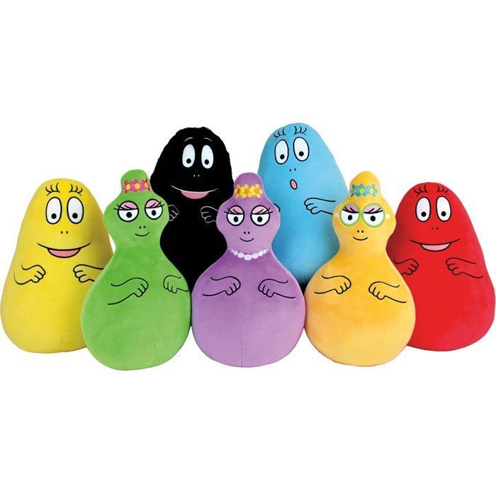 Setti 7 pehmolelua - BARBAPAPA - JEMINI - 28 cm