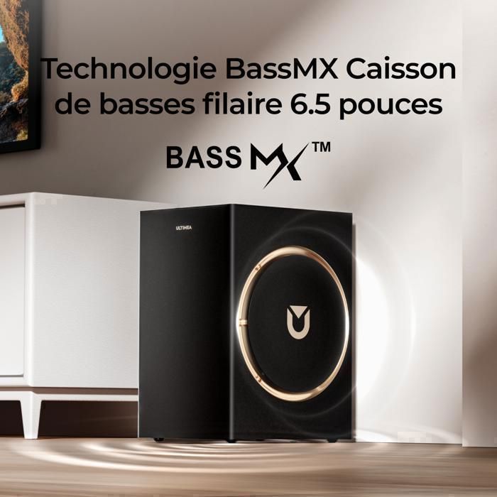 Ultimea Barre de son 3.1.2ch avce Dolby Atmos - Système de Son Surround Virtuel - App Contrôle - Skywave F30 Boom