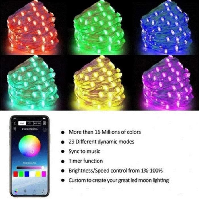 String Lights - Multicolor - 5M - 50 LEDs - IP44 Waterproof - Indoor and Outdoor Decoration