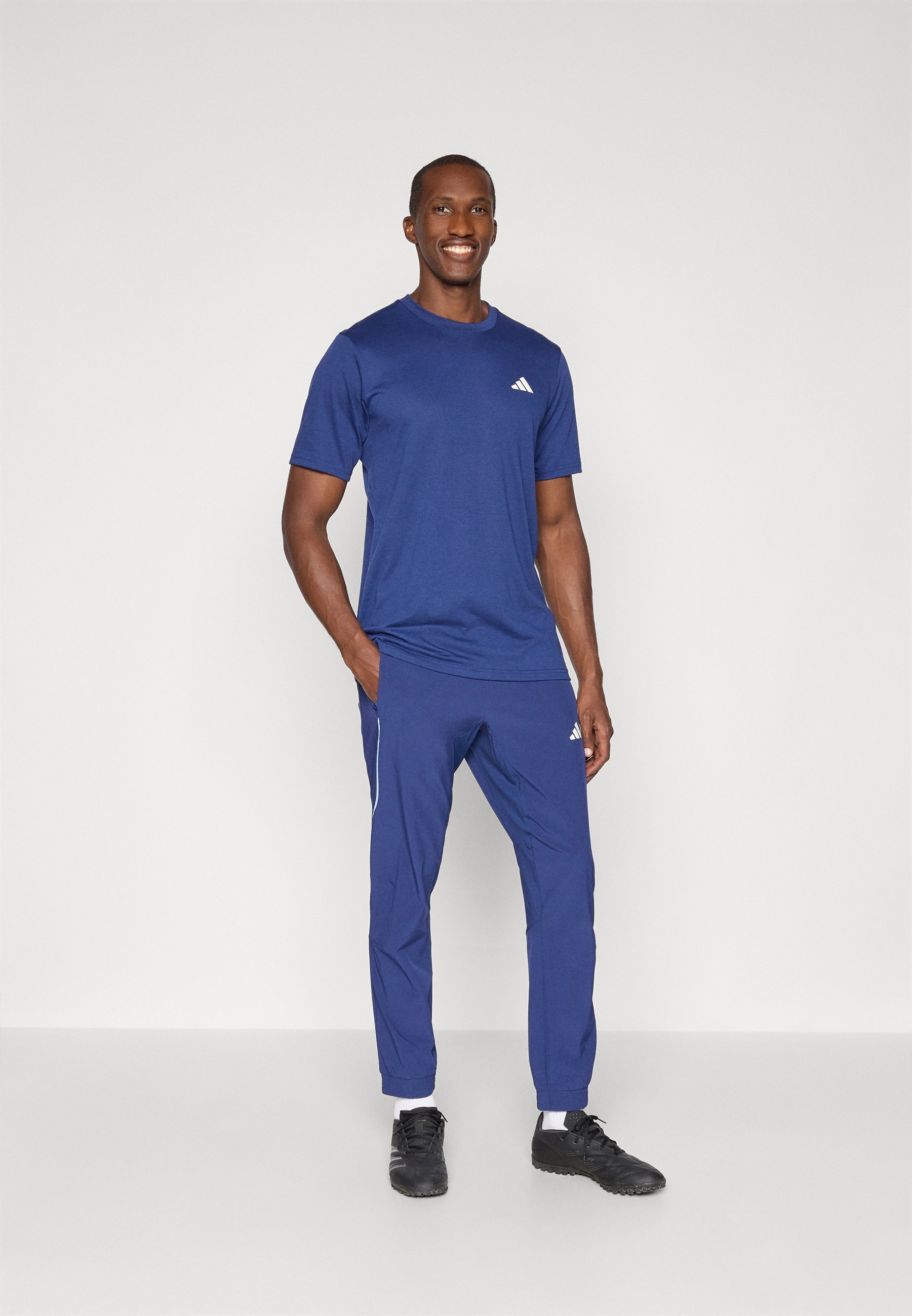 adidas Performance TECH APP - Trainingsbroek - donkerblauw/lichtblauw