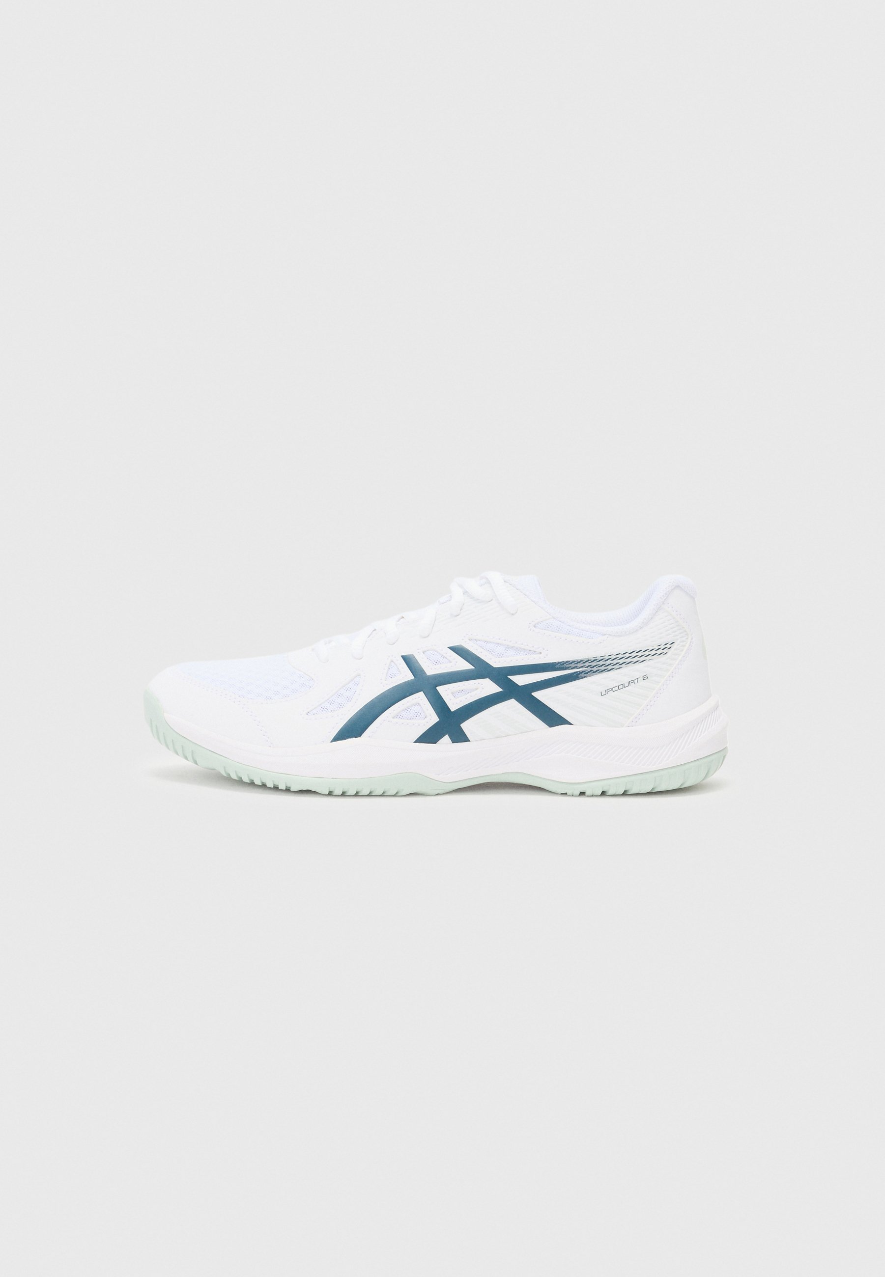 ASICS UPCOURT - Scarpe da pallamano - bianco/verde acqua