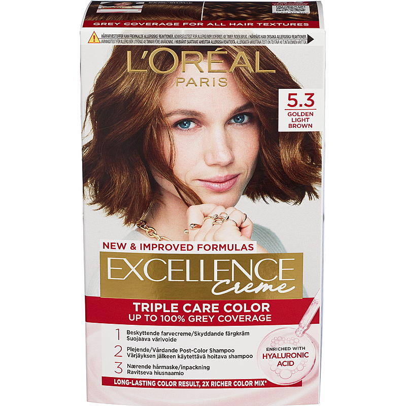 Loreal L'Oréal hårfarge 5.3 lys gyllenbrun