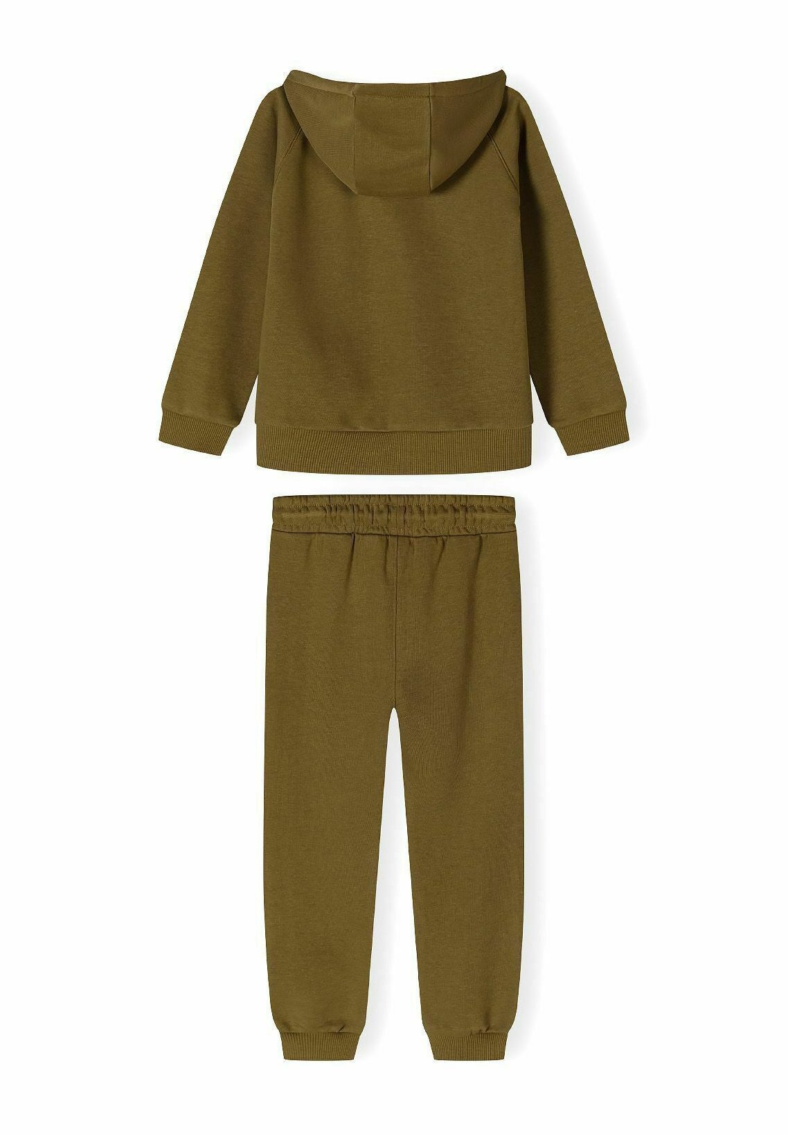 Completo felpa con cappuccio e pantaloni da jogging MINOTI con mezza zip - ocra