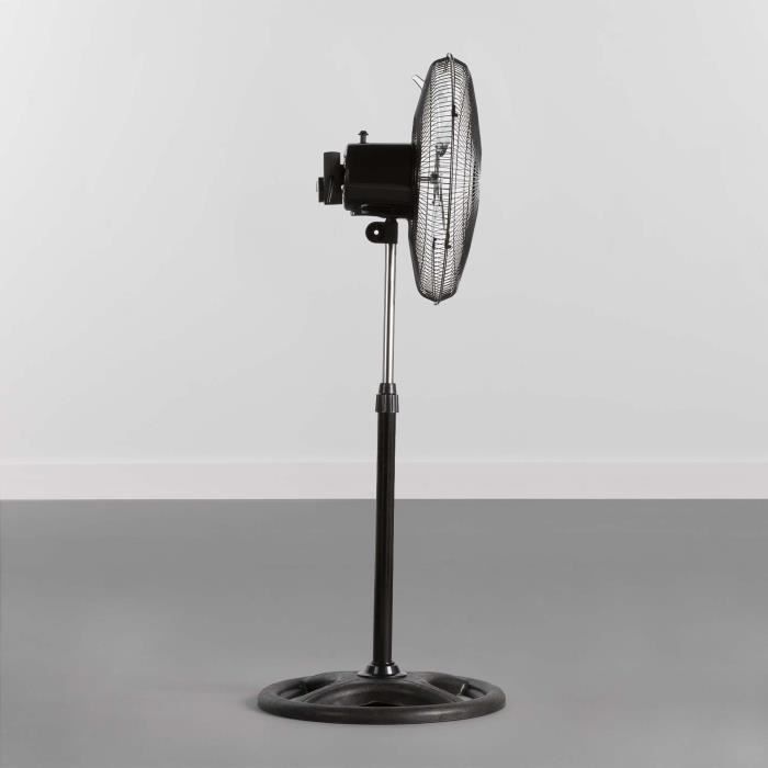 Ventilateur - THINIA HOME - Modèle sur pied - Ø45cm - 75W - 3 Vitesses - Noir