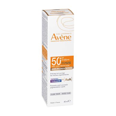 „Avène Fluid Anti-Pigmentation“ itin veiksmingas apsauginis kremas nuo pigmentacijos SPF50, 40 ml