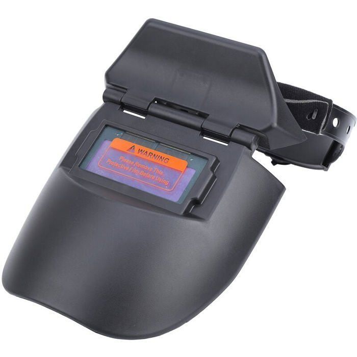 Professional Auto-Darkening Welding Mask, Solar-Powered Head-Mounted Welding Helmet, Black, Welding Mask and Goggles