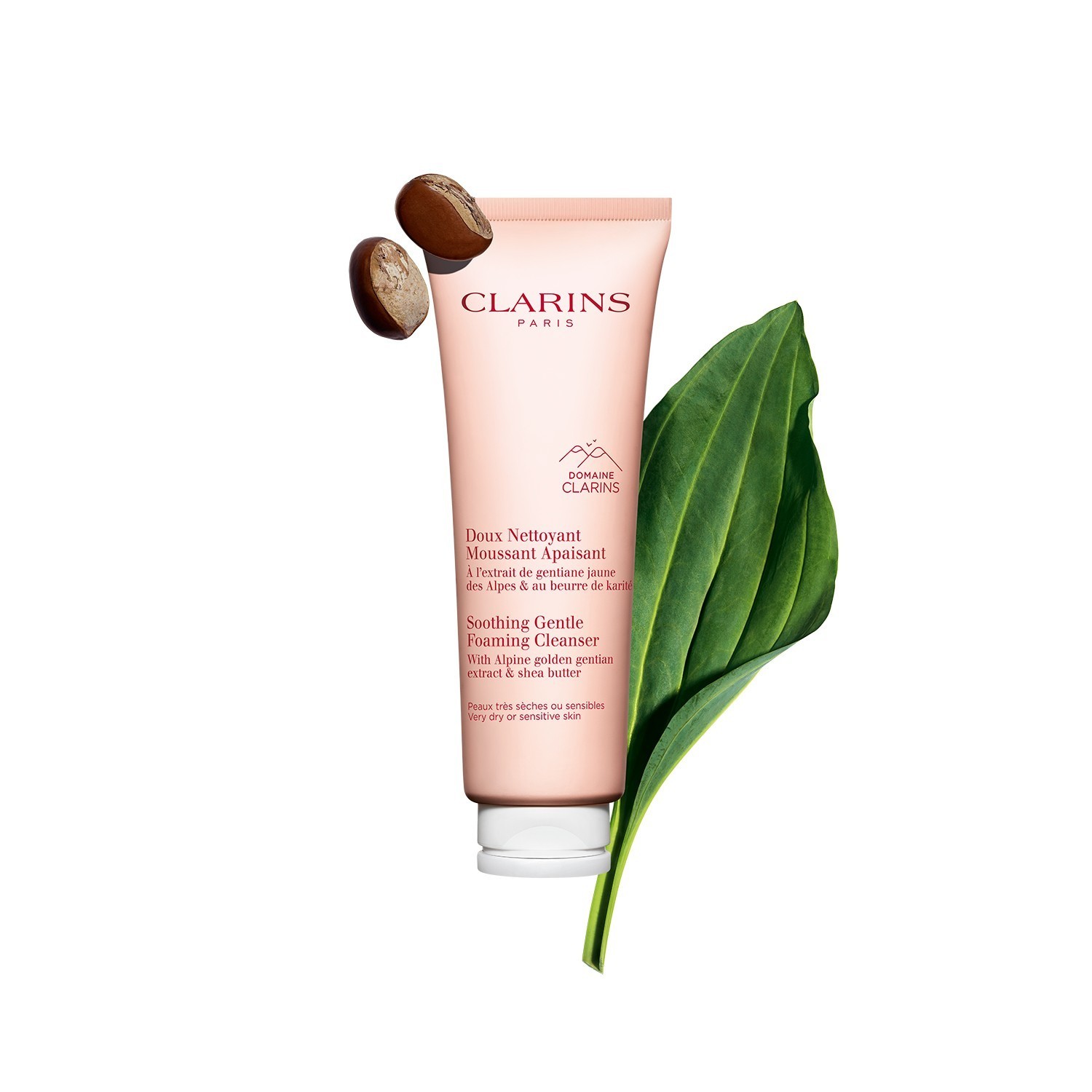 Clarins sejas tīrīšanas putas, maigs, nomierinošs putu tīrīšanas līdzeklis – 125 ml