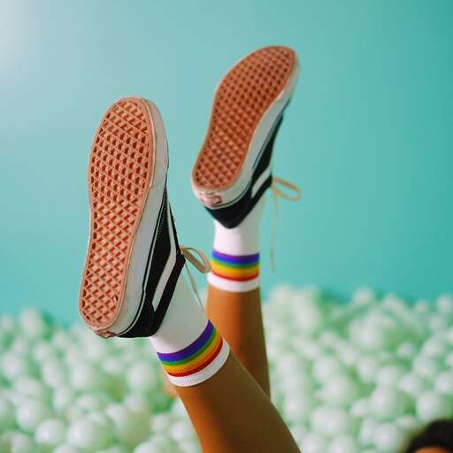 Calcetines American Socks Rainbow Pride bokaig érő zokni