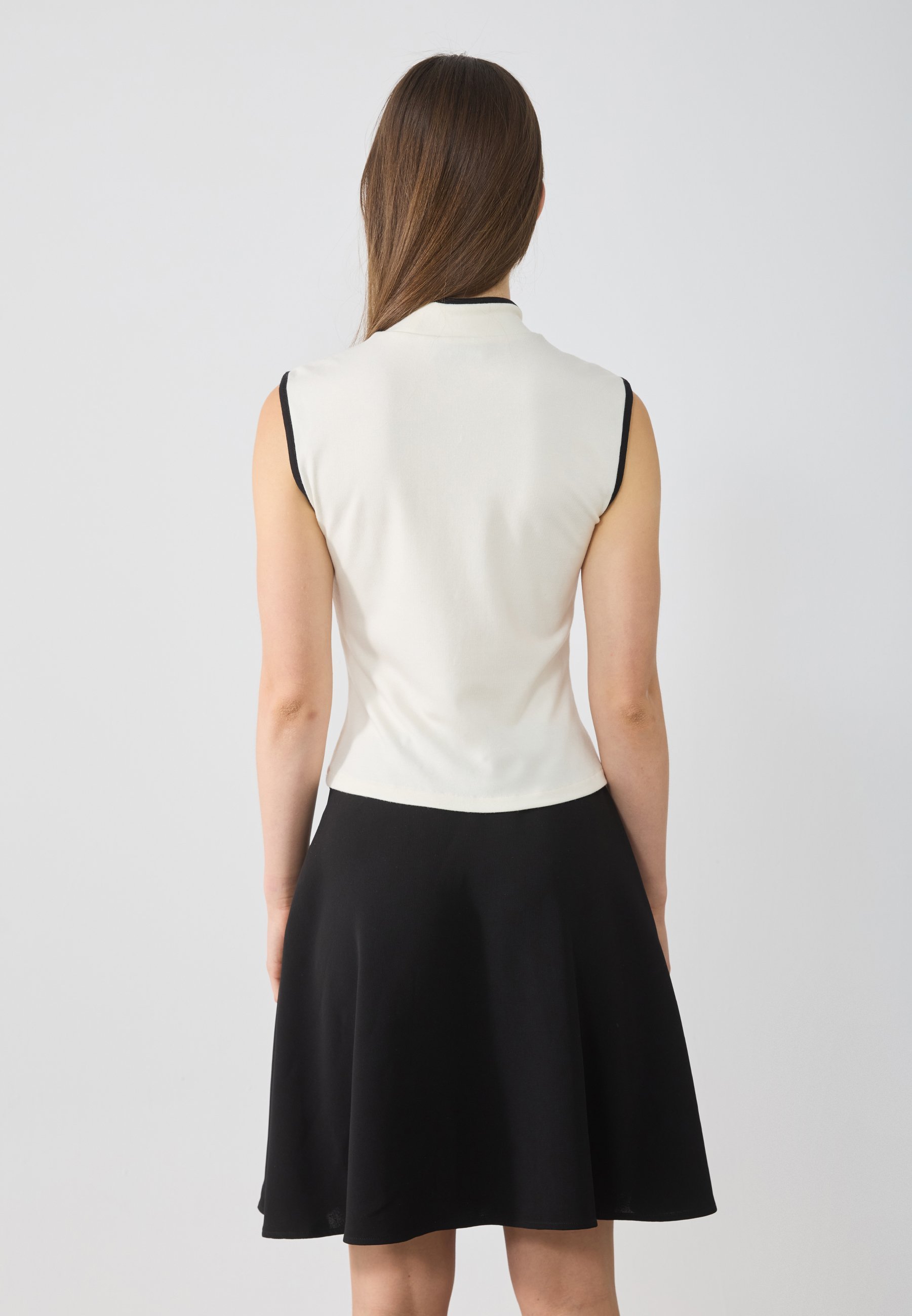 Anna Field Top - gebroken wit/zwart