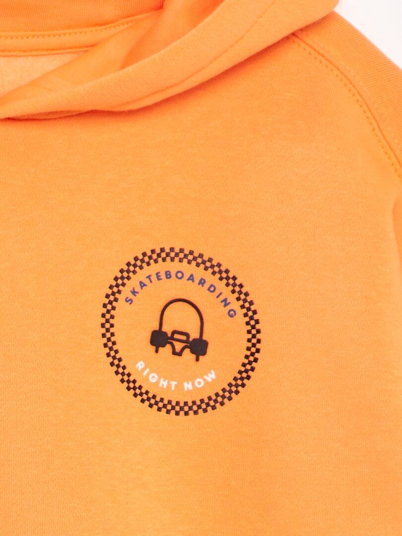 Sudadera animada con capucha - NARANJA
