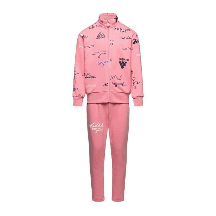 Chándal rosa Adidas Bluv para niña