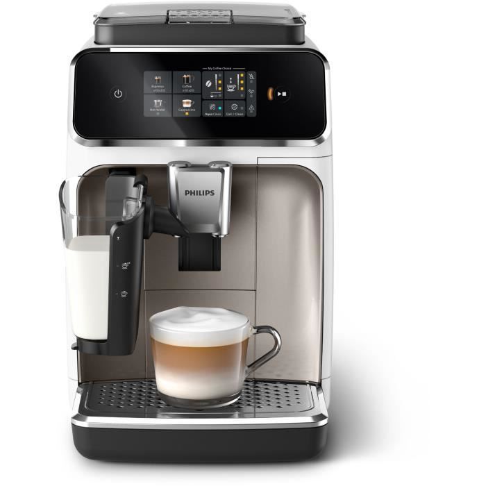 Macchina per caffè espresso Philips EP2333/40 Serie 2300 con macinacaffè integrato - Bianca