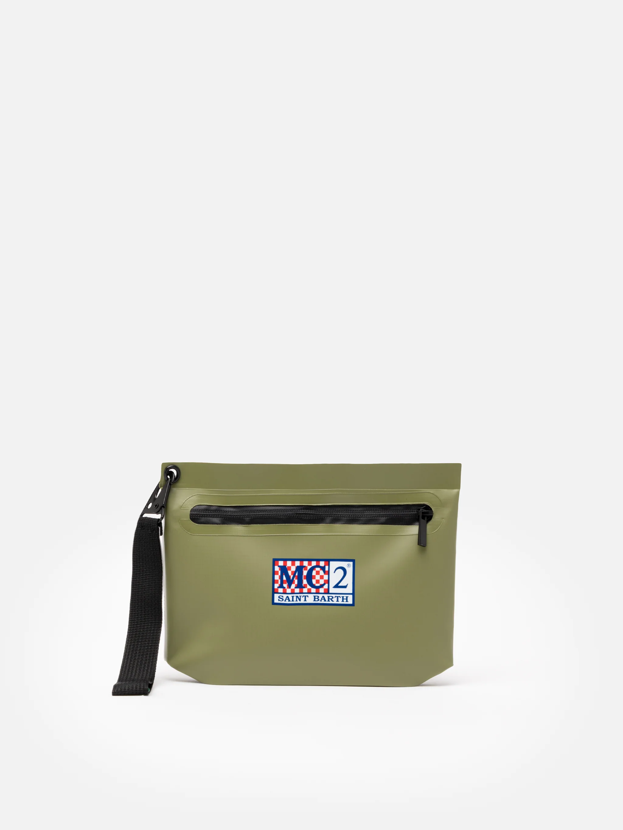 Militærgrøn vandafvisende Aline clutch-taske