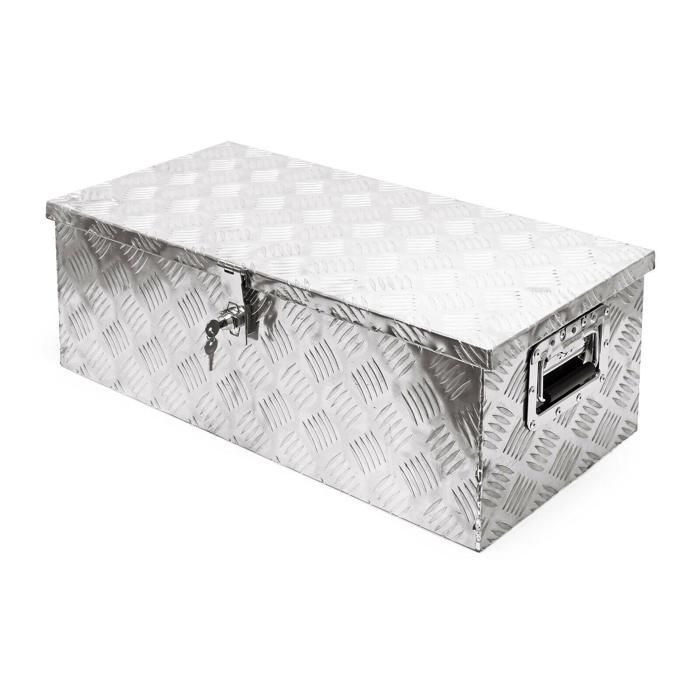 Caja de herramientas de aluminio de 76 cm, estuche de transporte y almacenamiento 16_0002553