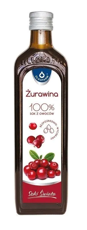 Oleofarm Żurawina 100%, Sok z owoców