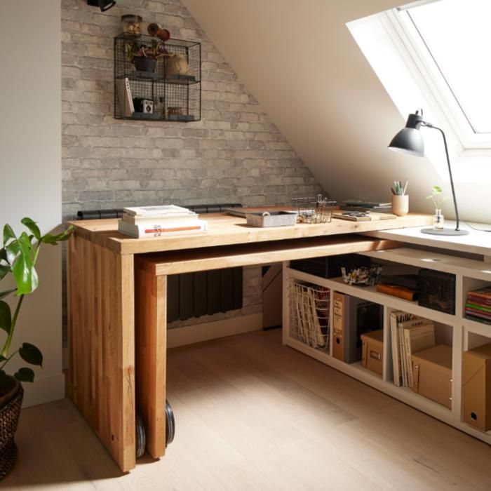 Solid acacia worktop, oiled, laminated, L.250 x W.65 cm, Thickness 36 mm