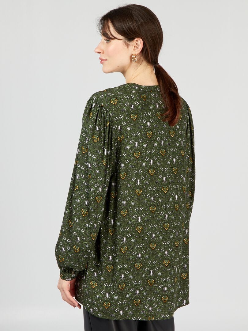 Camisa estampada - PRETA