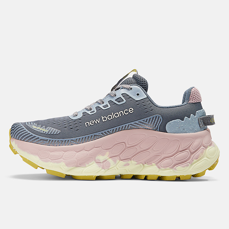 Fresh Foam X More Trail v3 dla kobiet – Arctic Grey z Orb Pink i Tea Tree