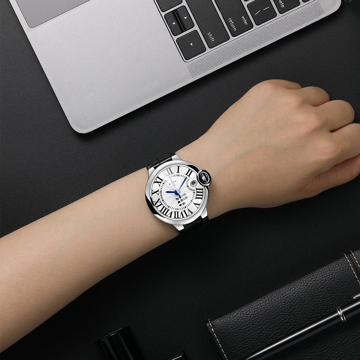 Montre connectée Klack AW28 avec écran tactile de 1,32 pouce