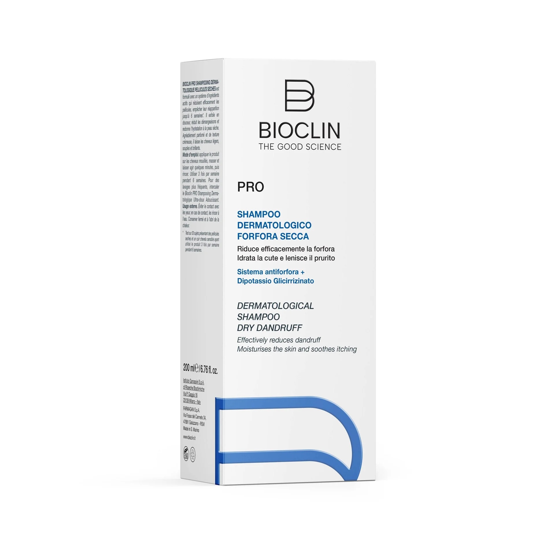 BIOCLIN Bioclin Pro σαμπουάν για ξηρά μαλλιά χωρίς επιφανειοδραστικές ουσίες
