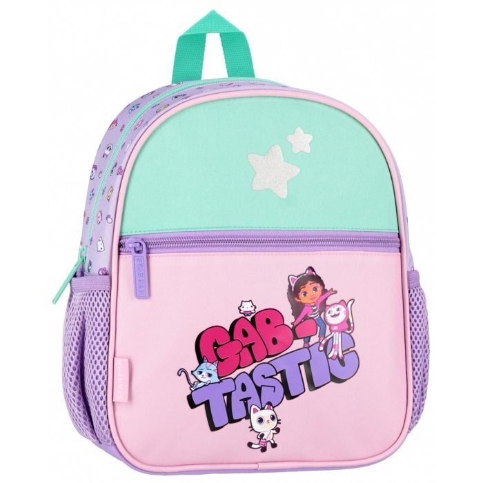 Mochila pequeña Gabby's Dollhouse para niñas, mochila para jardín de infancia, mochila de viaje con reflectores 26x23x9cm