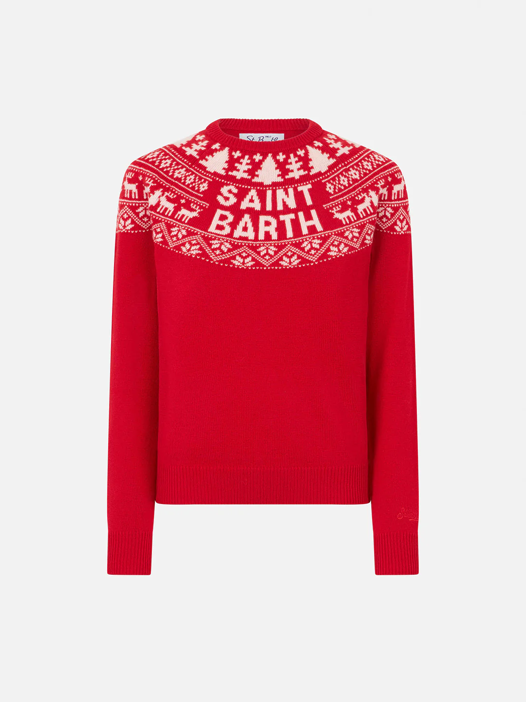Trui in Noorse stijl voor meisjes met print van Sint-Barth