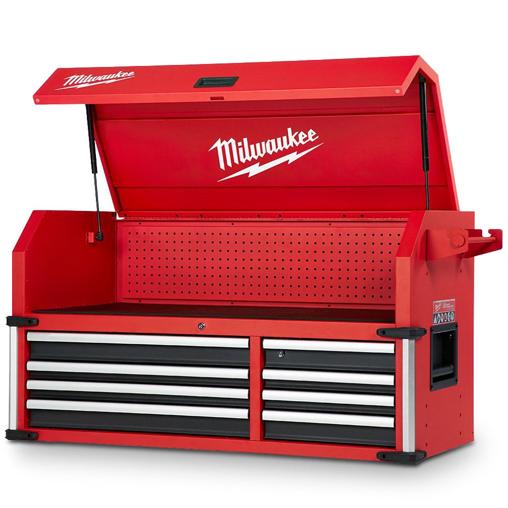 Caixa de ferramentas de aço Milwaukee 48228543 de grande capacidade com 46 polegadas